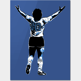 maradona d10s Posters and Art